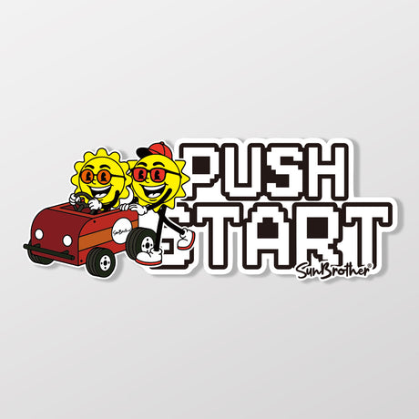 點火上路 PUSH START 日日兄弟 車貼