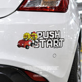 點火上路 PUSH START 日日兄弟 車貼 實貼情境