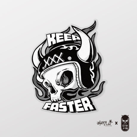 KEEP FASTER/惡鬼不餓/車貼、貼紙、軟磁 SunBrother孫氏兄弟
