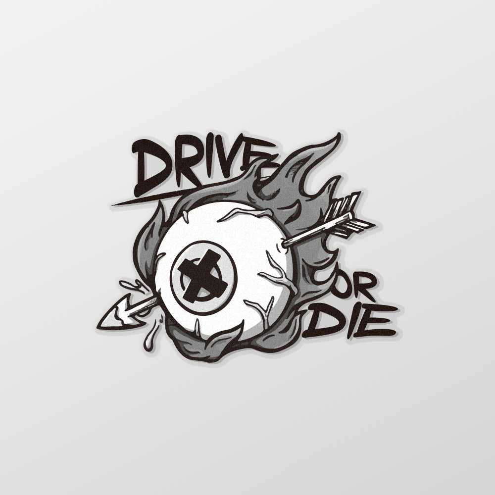 DRIVE OR DIE/惡鬼不餓/車貼、貼紙、軟磁 SunBrother孫氏兄弟