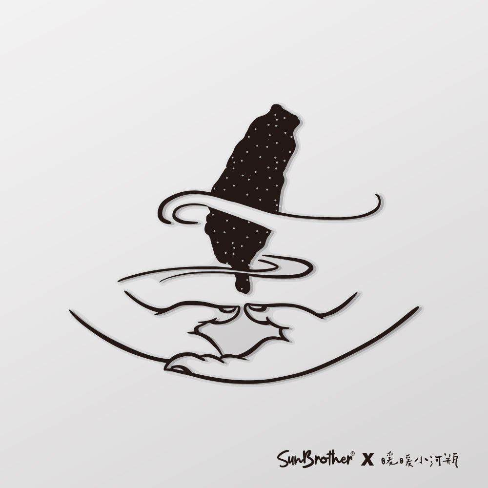 禪定印/暖暖小河瓶/車貼、貼紙 SunBrother孫氏兄弟