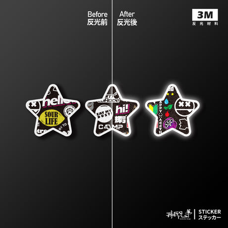 兄弟STAR/黑/車貼、貼紙、軟磁 SunBrother孫氏兄弟