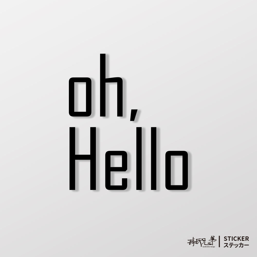 oh,Hello/車貼、貼紙 SunBrother孫氏兄弟