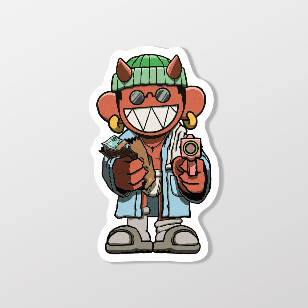 暴富赤鬼/Super_TW/車貼、貼紙、軟磁 SunBrother孫氏兄弟